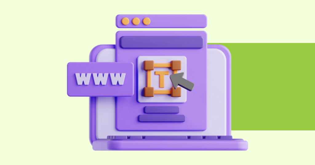 A simple stylized graphic depicting editing a subdomain.