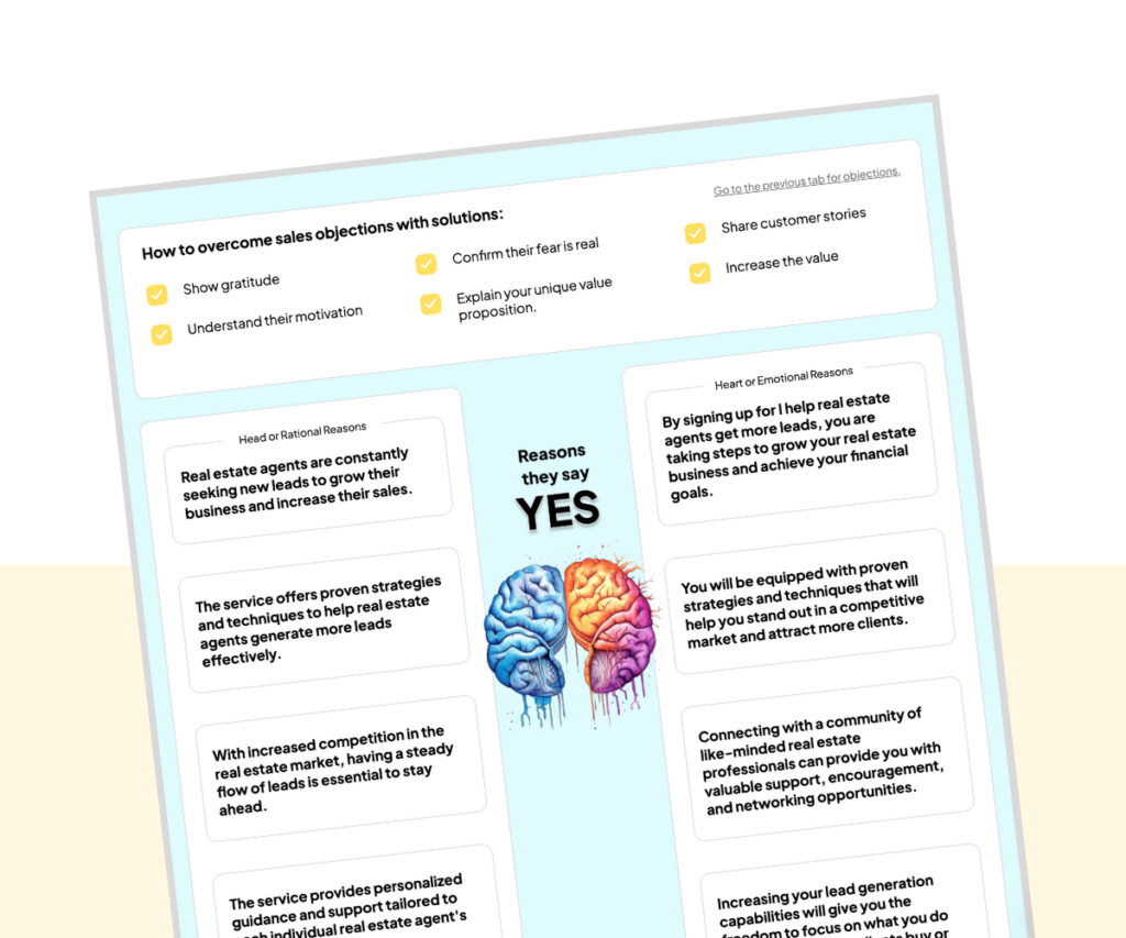 Example of a Pagewheel Head & Heart Solutions copy pack