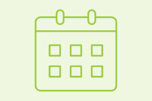 Pagewheel calendar - green