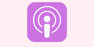 Podcast icon pagewheel pink