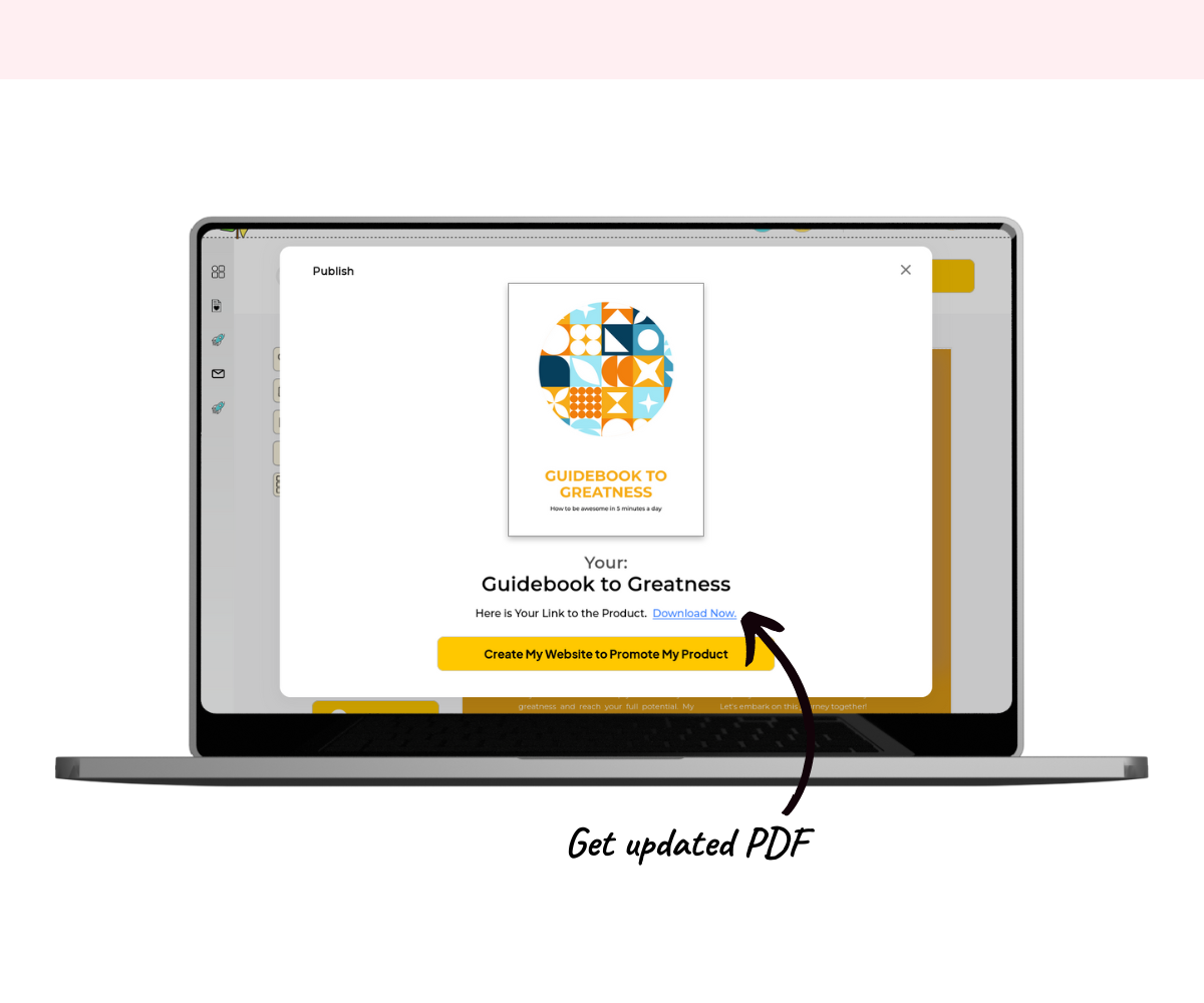 Saving vs publishing your product and website pagewheel